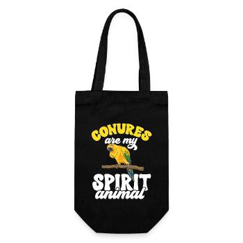 Parakeet, Parrot, Parakeet, Bird - Gift Bag for Bottles - black - Front