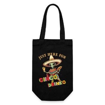 Fiesta Alien Saying Mexican Holiday - Gift Bag for Bottles - black - Front