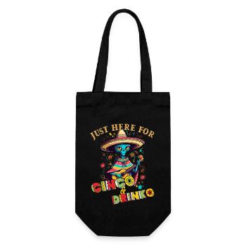 Fiesta Alien Saying Drôle Cinco de Mayo - Sac à bouteille - noir - Devant