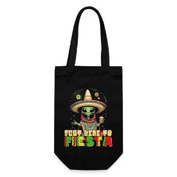 Funny Fiesta Saying to Party Here - Gift Bag for Bottles - black - Front