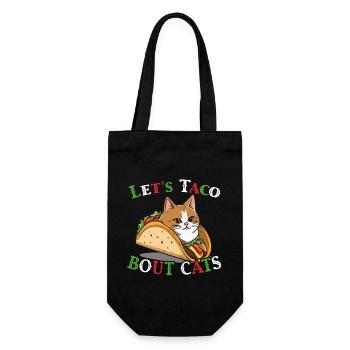 Taco Cats Saying Cinco De Mayo Mexican - Gift Bag for Bottles - black - Front