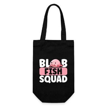 Poisson blob mignon poisson laid - Sac à bouteille - noir - Devant