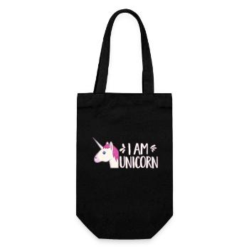 Je suis une licorne arc-en-ciel Magical Girl Licorne mignonne - Sac à bouteille - noir - Devant