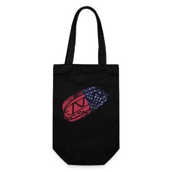 Hot Dog Adult American Flag - Gift Bag for Bottles - black - Front