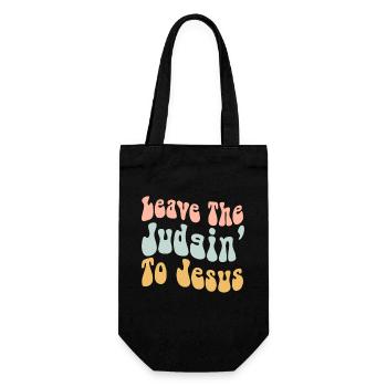Laissez le jugement à Jésus - Sac à bouteille - noir - Devant