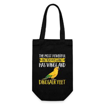 Parakeet, Parrot, Parakeet, Bird - Gift Bag for Bottles - black - Front