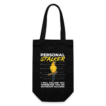 Parakeet, Parrot, Parakeet, Bird - Gift Bag for Bottles - black - Front