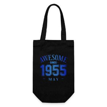 May 1955 - Geburtstag im Mai Awesome - Geschenkbeutel für Flaschen - Schwarz - Vorne