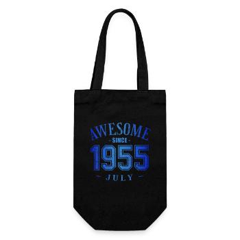 July 1955 - Geburtstag im Juli Awesome - Geschenkbeutel für Flaschen - Schwarz - Vorne