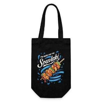 Je suis ici pour l’expérience souvlaki - Sac à bouteille - noir - Devant