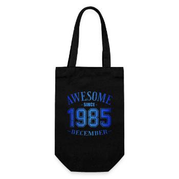 December 1985 - Geburtstag im Dezember Awesome - Geschenkbeutel für Flaschen - Schwarz - Vorne