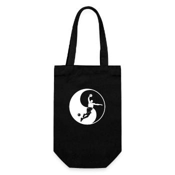 Basketballer Basketball-spieler Yin-Yang-Symbol - Geschenkbeutel für Flaschen - Schwarz - Vorne