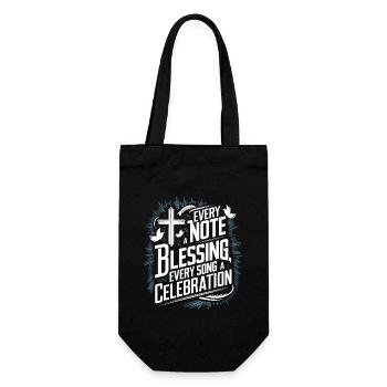 Prayer Songs Jesus Christ Religious Music - Gift Bag for Bottles - black - Front