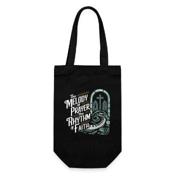 Prayer Songs Jesus Christ Religious Music - Gift Bag for Bottles - black - Front
