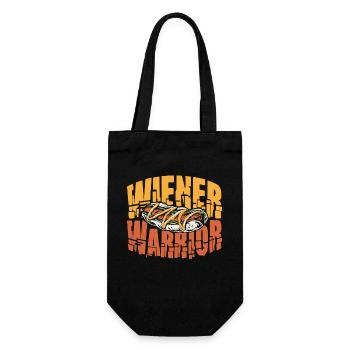 Hot Dog Adult Humor Pun Naughty - Gift Bag for Bottles - black - Front