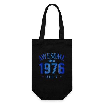 July 1976 - Geburtstag im Juli Awesome - Geschenkbeutel für Flaschen - Schwarz - Vorne