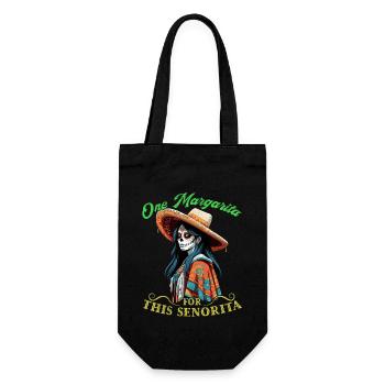 Lustiges Margarita Design Für Cinco De Mayo - Geschenkbeutel für Flaschen - Schwarz - Vorne