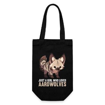 Erdwölfe Erdwolf - Geschenkbeutel für Flaschen - Schwarz - Vorne