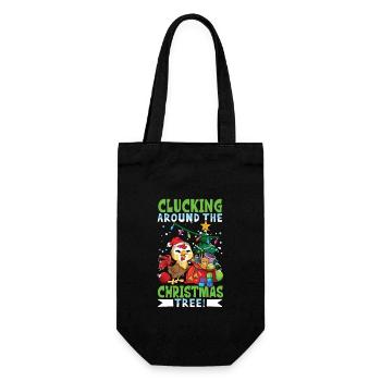 Christmas Chicken - Gift Bag for Bottles - black - Front