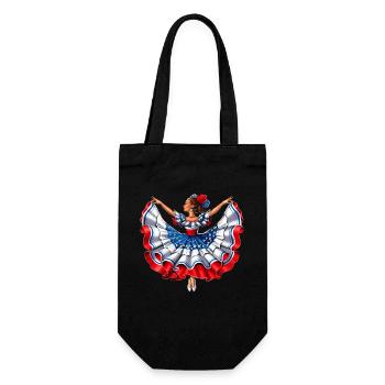Puerto Rico Dancer Girl - Gift Bag for Bottles - black - Front