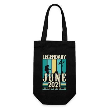 Juni 2021 Geburtstagsgeschenk, Jahrgang Juni 2021. - Geschenkbeutel für Flaschen - Schwarz - Vorne