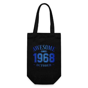 Octobre 1968 - Anniversaire en octobre Génial - Sac à bouteille - noir - Devant