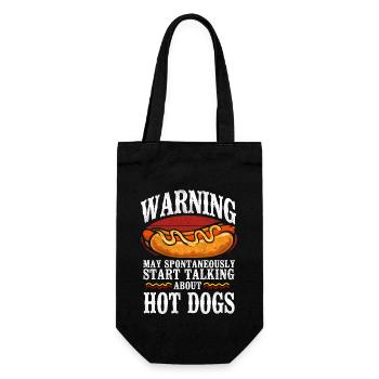Hot Dog Adult Warning May - Geschenkbeutel für Flaschen - Schwarz - Vorne