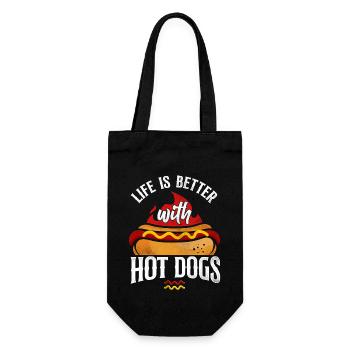La vie adulte du hot-dog est meilleure avec - Sac à bouteille - noir - Devant