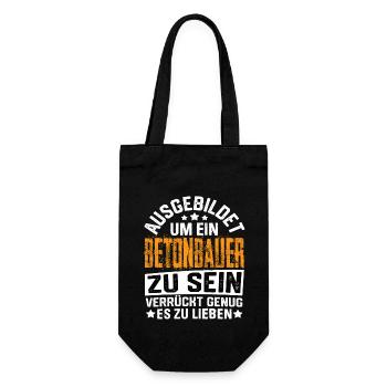 Concrete Concrete Construction, Reinforced Concrete Construction, Civil Engineering - Gift Bag for Bottles - black - Front