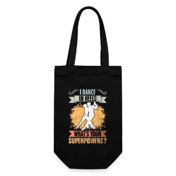 Rétro Je danse en talons Quel est ton superpouvoir - Sac à bouteille - noir - Devant