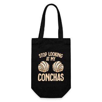 Concha Hispanic Mexikanisch Pan Dulce - Geschenkbeutel für Flaschen - Schwarz - Vorne