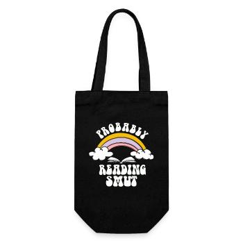 Probably Reading Smut Romance Books Smut - Gift Bag for Bottles - black - Front