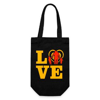 Love Family - Gift Bag for Bottles - black - Front
