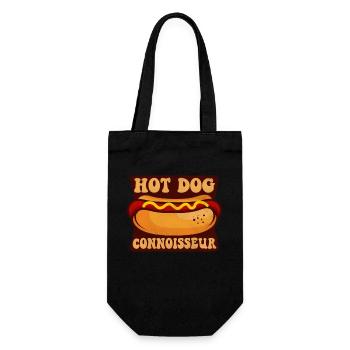 Hot Dog Adulte Connaisseur de hot-dogs - Sac à bouteille - noir - Devant
