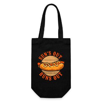 Hot Dog Adult Sun's Out Buns Out - Geschenkbeutel für Flaschen - Schwarz - Vorne