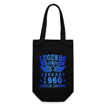 Les légendes sont nées en janvier 1960 Anniversaire - Sac à bouteille - noir - Devant
