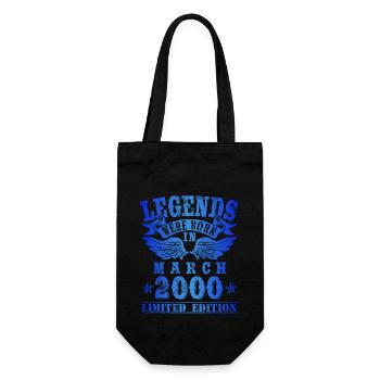 Les légendes sont nées en mars 2000 Anniversaire - Sac à bouteille - noir - Devant