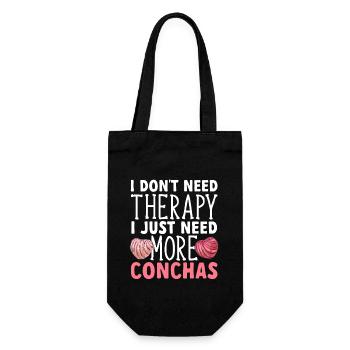 Concha Hispanic Mexikanisch Pan Dulce - Geschenkbeutel für Flaschen - Schwarz - Vorne