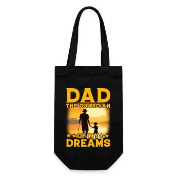 Papa le gardien rêve - Sac à bouteille - noir - Devant
