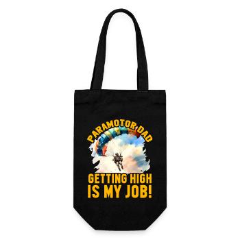 Papa paramoteur se défoncer est mon travail - Sac à bouteille - noir - Devant