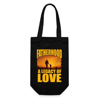 La paternité, un héritage d’amour - Sac à bouteille - noir - Devant