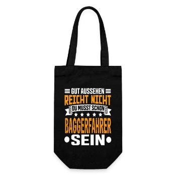 Excavator Driver Excavator Civil Engineering Construction Equipment Operator Saying - Gift Bag for Bottles - black - Front