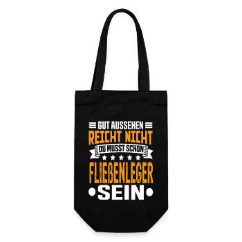 tiler tile craft tiler saying - Gift Bag for Bottles - black - Front