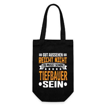 Ingénieur civil Génie civil Génie civil Ouvrier qualifié disant - Sac à bouteille - noir - Devant