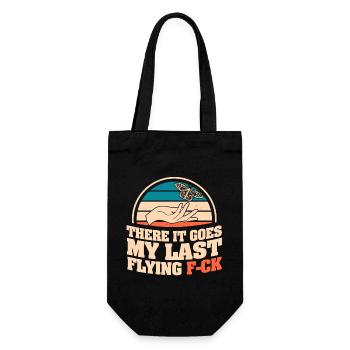 There It Goes My Last Flying F - Gift Bag for Bottles - black - Front