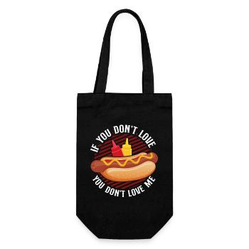Hot Dog Adult If You Don't Love - Gift Bag for Bottles - black - Front