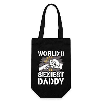 World's sexiest Daddy - Gift Bag for Bottles - black - Front