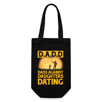 D.A.D.D. Väter gegen Töchter Dating - Geschenkbeutel für Flaschen - Schwarz - Vorne