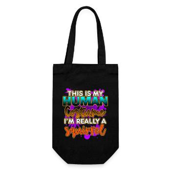 C’est mon costume humain, je suis vraiment un écureuil amusant - Sac à bouteille - noir - Devant