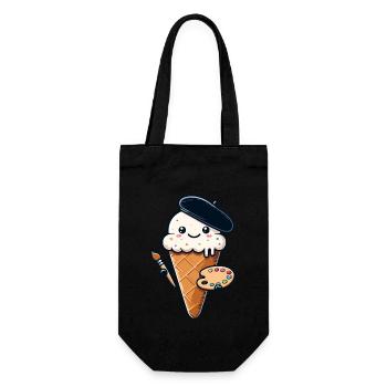 Picturesque Summer Delight Ice Cream - Gift Bag for Bottles - black - Front